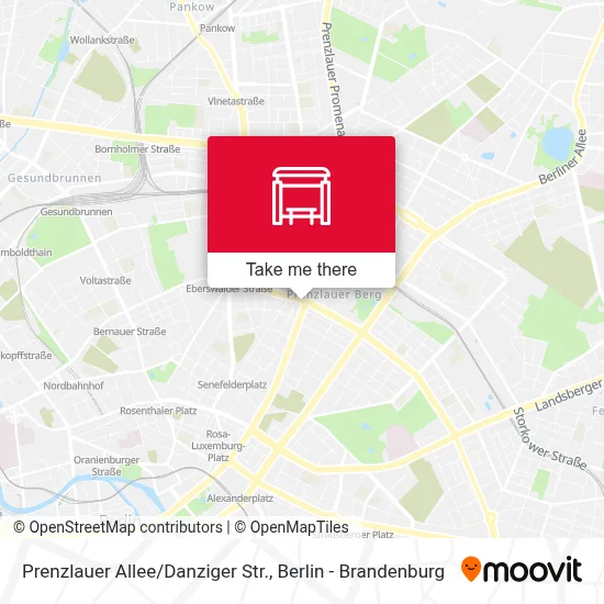 Prenzlauer Allee/Danziger Str. map