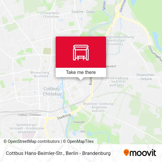Карта Cottbus Hans-Beimler-Str.