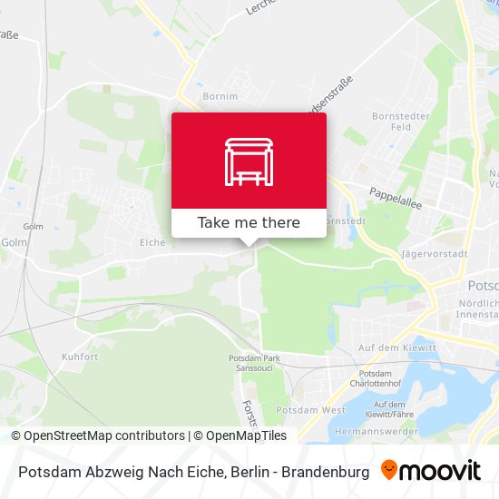 Potsdam Abzweig Nach Eiche map