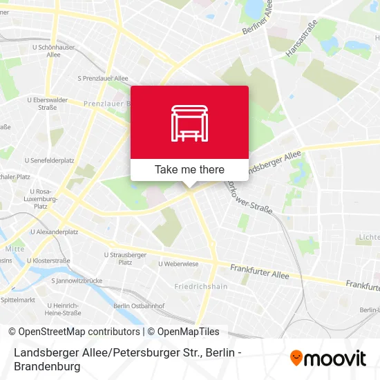 Карта Landsberger Allee / Petersburger Str.