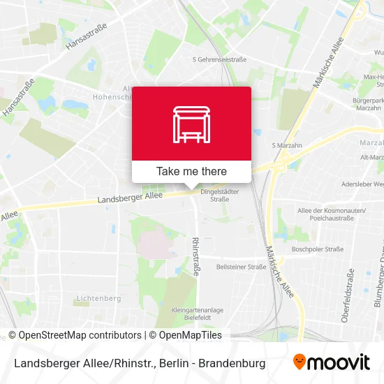 Карта Landsberger Allee/Rhinstr.