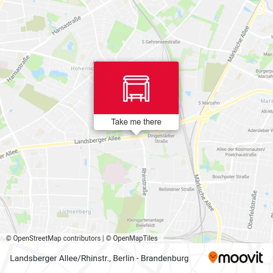 Landsberger Allee/Rhinstr. map