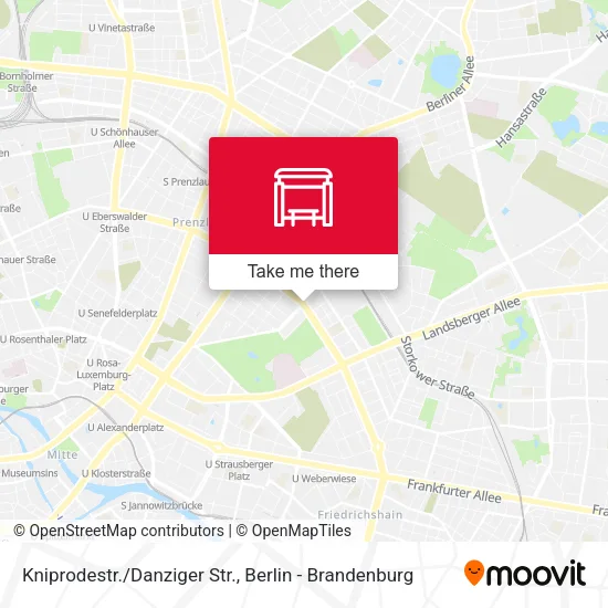 Карта Kniprodestr./Danziger Str.