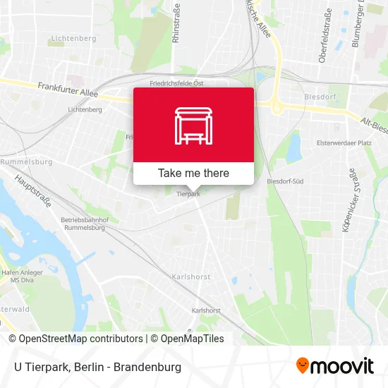U Tierpark map