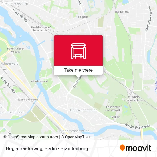 Hegemeisterweg map