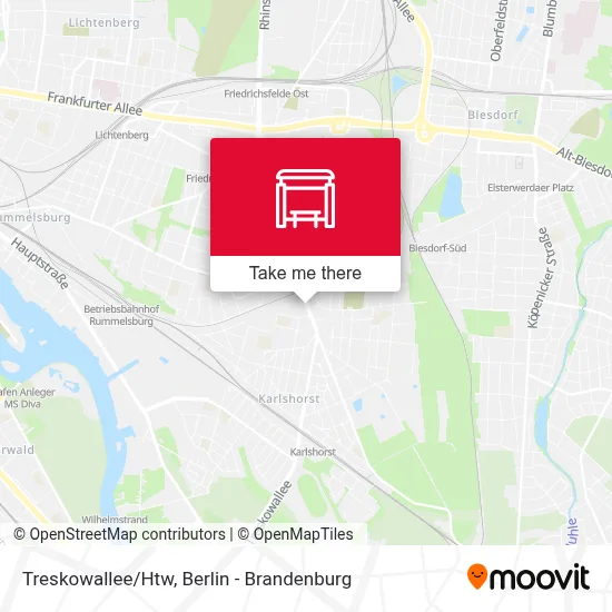 Treskowallee/Htw map