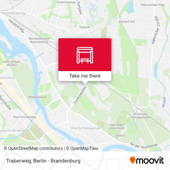 Traberweg map