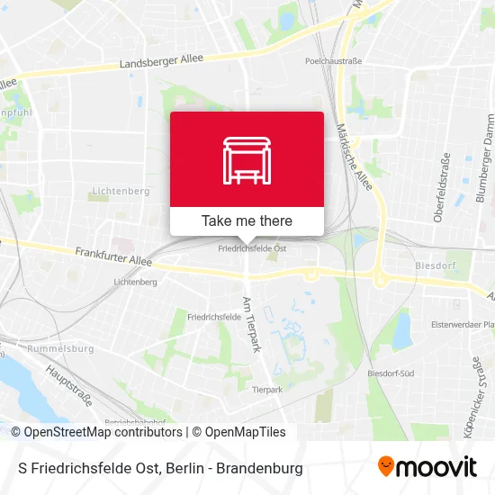 S Friedrichsfelde Ost map