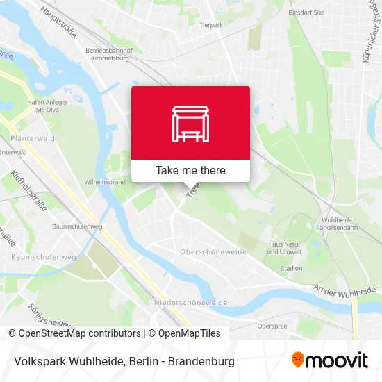Volkspark Wuhlheide map