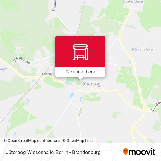 Jüterbog Wiesenhalle map