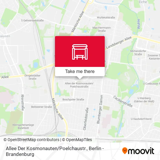 Карта Allee Der Kosmonauten / Poelchaustr.