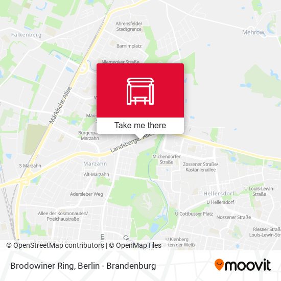 Brodowiner Ring map