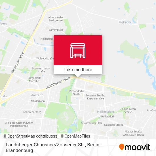 Landsberger Chaussee / Zossener Str. map