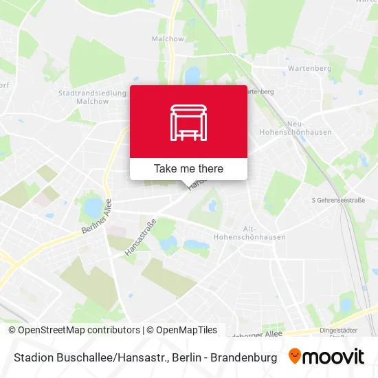 Карта Stadion Buschallee/Hansastr.