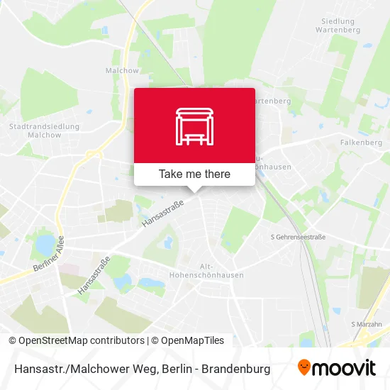 Карта Hansastr./Malchower Weg