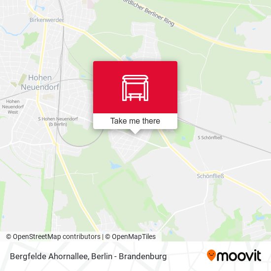 Bergfelde Ahornallee map