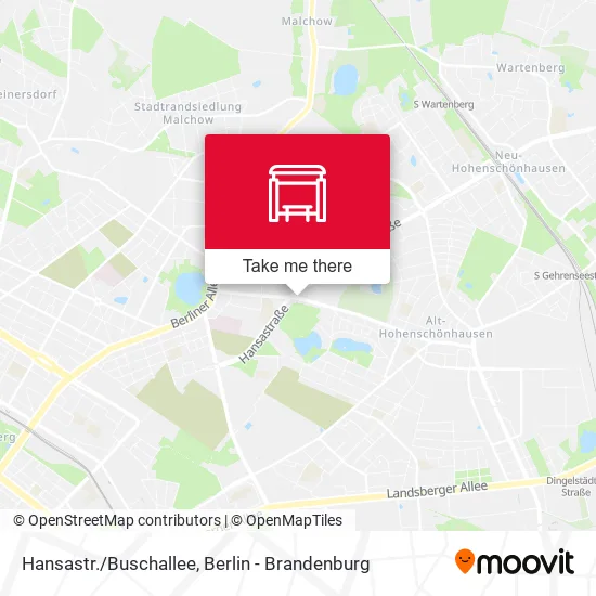 Карта Hansastr./Buschallee