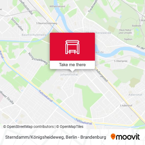 Sterndamm/Königsheideweg map
