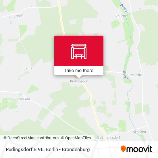 Rüdingsdorf B 96 map