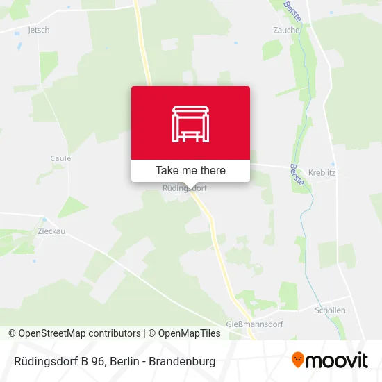 Rüdingsdorf B 96 map