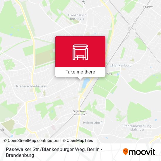 Карта Pasewalker Str. / Blankenburger Weg