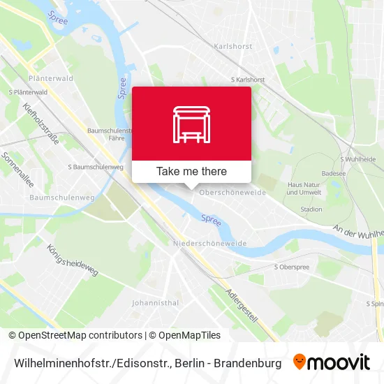 Карта Wilhelminenhofstr./Edisonstr.