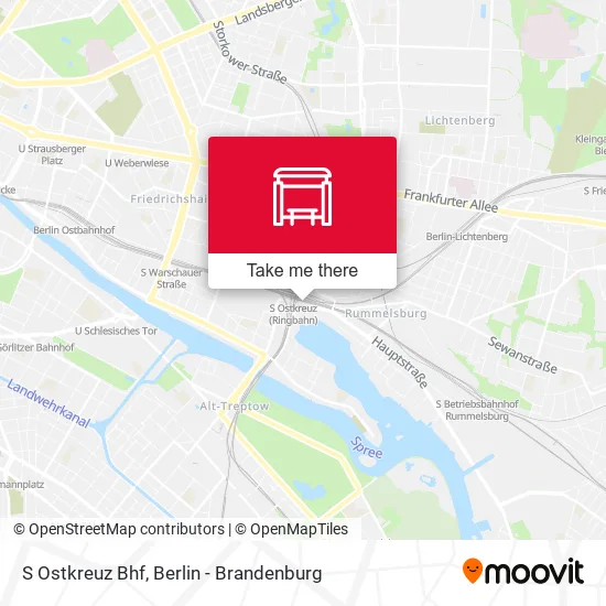 Карта S Ostkreuz Bhf