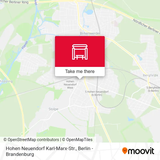 Карта Hohen Neuendorf Karl-Marx-Str.