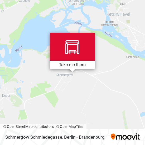 Schmergow Schmiedegasse map