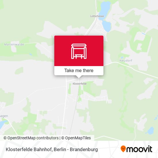 Klosterfelde Bahnhof map