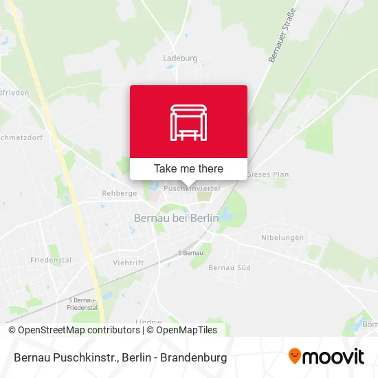 Карта Bernau Puschkinstr.