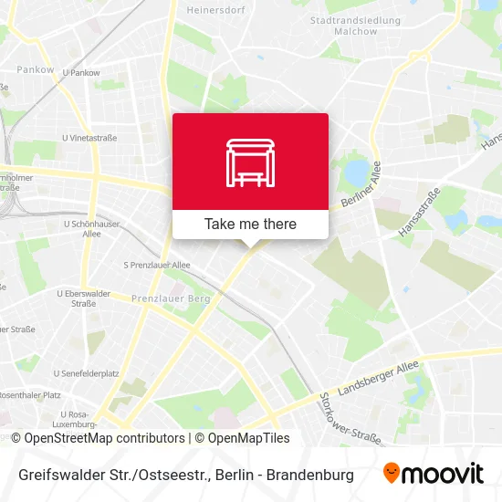 Карта Greifswalder Str./Ostseestr.