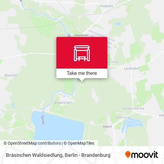 Bräsinchen Waldsiedlung map