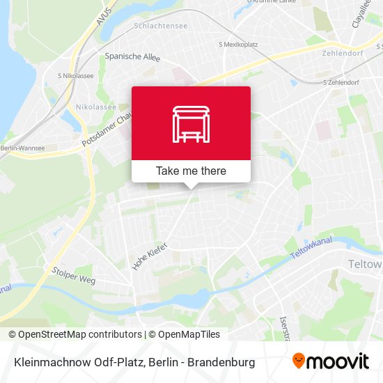 Kleinmachnow Odf-Platz map