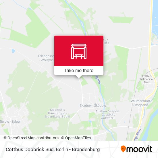 Cottbus Döbbrick Süd map