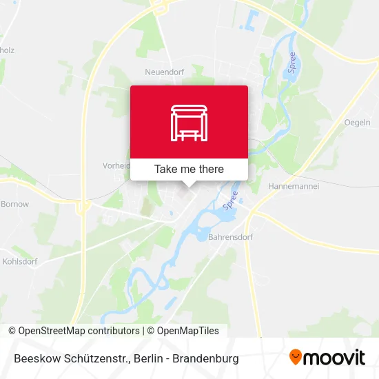Карта Beeskow Schützenstr.