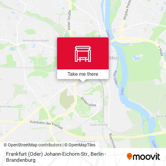 Frankfurt (Oder) Johann-Eichorn-Str. map