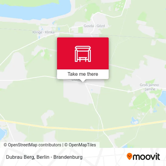 Dubrau Berg map