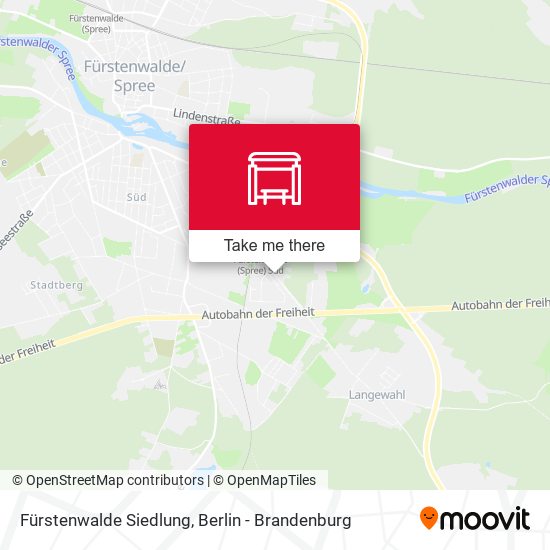 Fürstenwalde Siedlung map