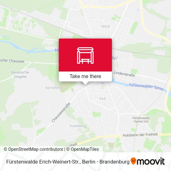 Карта Fürstenwalde Erich-Weinert-Str.