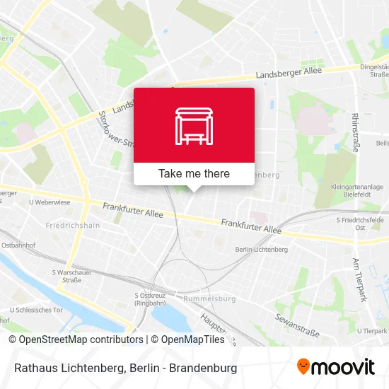 Rathaus Lichtenberg map