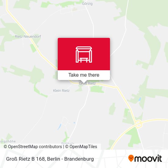 Карта Groß Rietz B 168