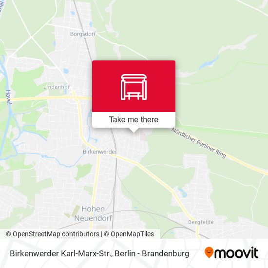 Карта Birkenwerder Karl-Marx-Str.