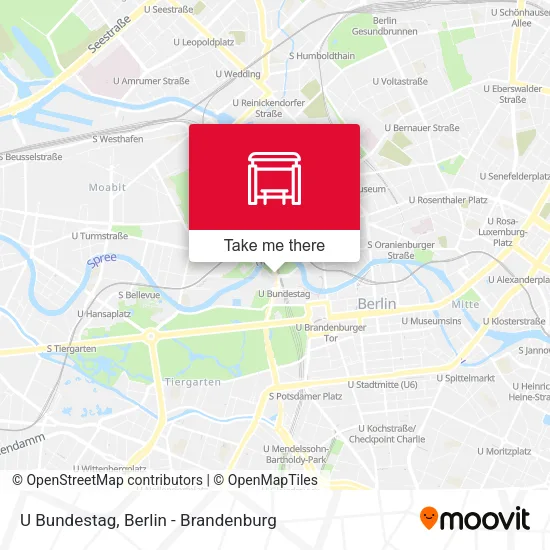 Карта U Bundestag