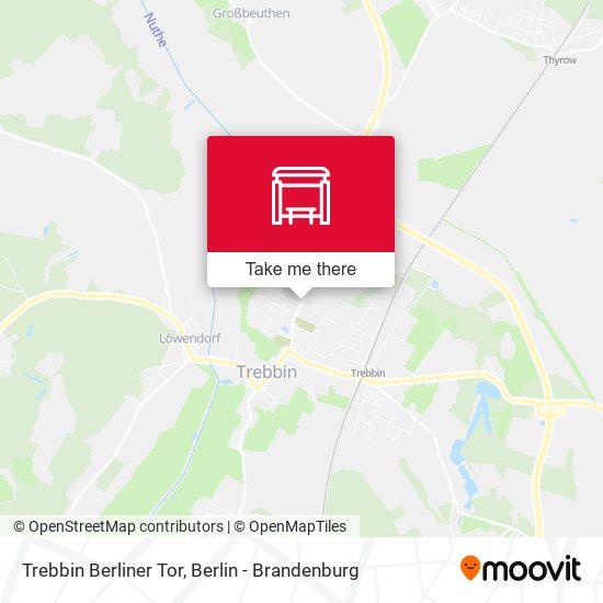 Trebbin Berliner Tor map