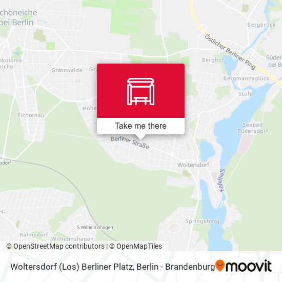 Woltersdorf (Los) Berliner Platz map