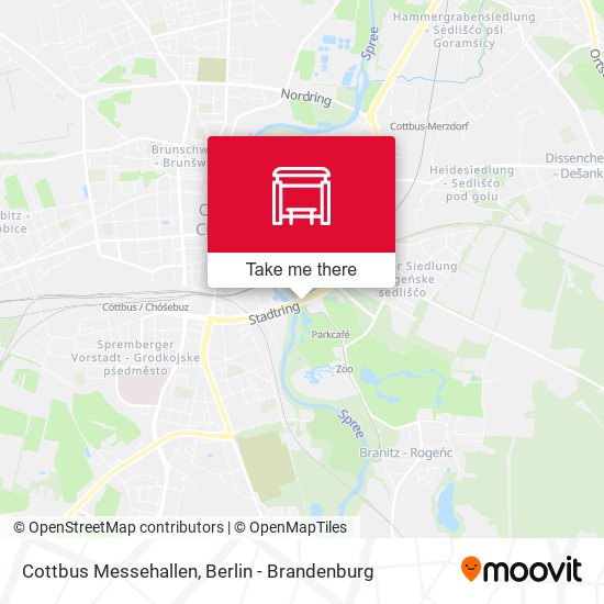 Cottbus Messehallen map