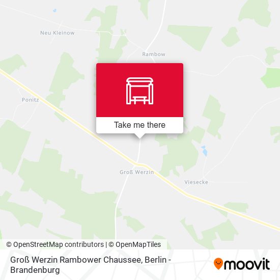Groß Werzin Rambower Chaussee map