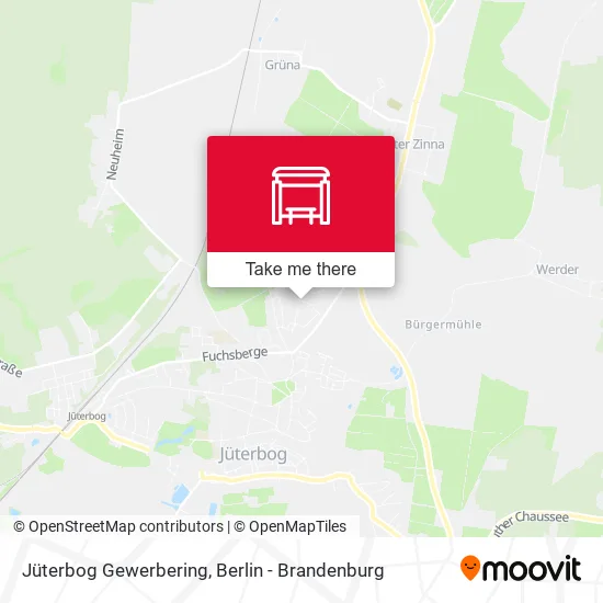 Карта Jüterbog Gewerbering