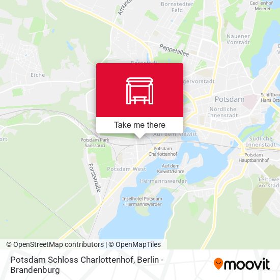 Potsdam Schloss Charlottenhof map